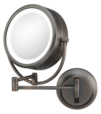 InterDesign Neo Suction Mirror and Razor Holder - Bronze, 1 ct