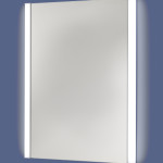 Rectangular LED lighted vanity mirror with tunable side lights