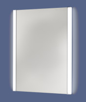 Rectangular LED lighted vanity mirror with tunable side lights