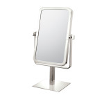 Rectangular double-sided 3X/1X freestanding magnifying makeup mirror