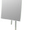 Rectangular 3X minimalist freestanding magnifying makeup mirror