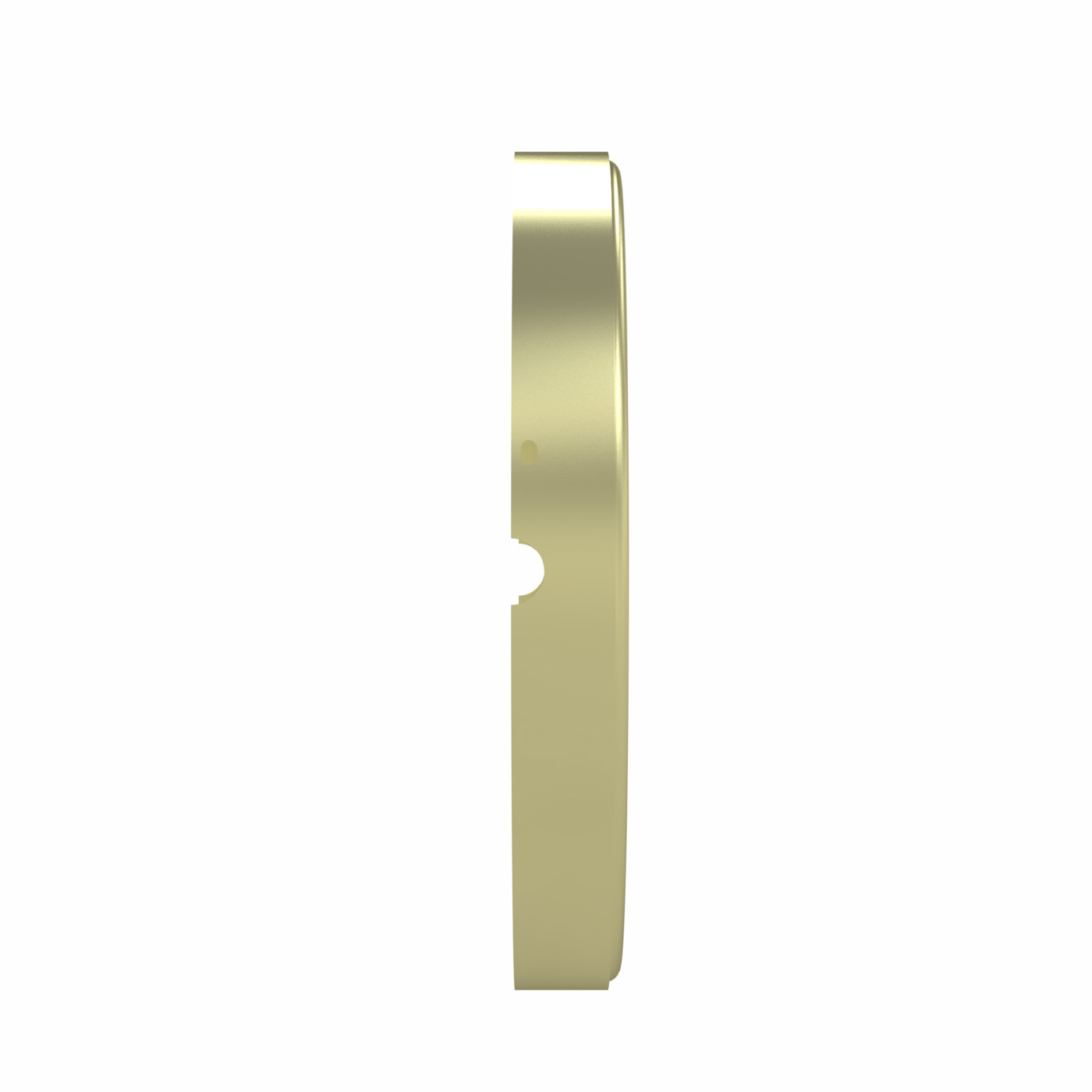 Brushed Brass Optional 7X Lens for Double Sided Round LED Lighted Mirrors