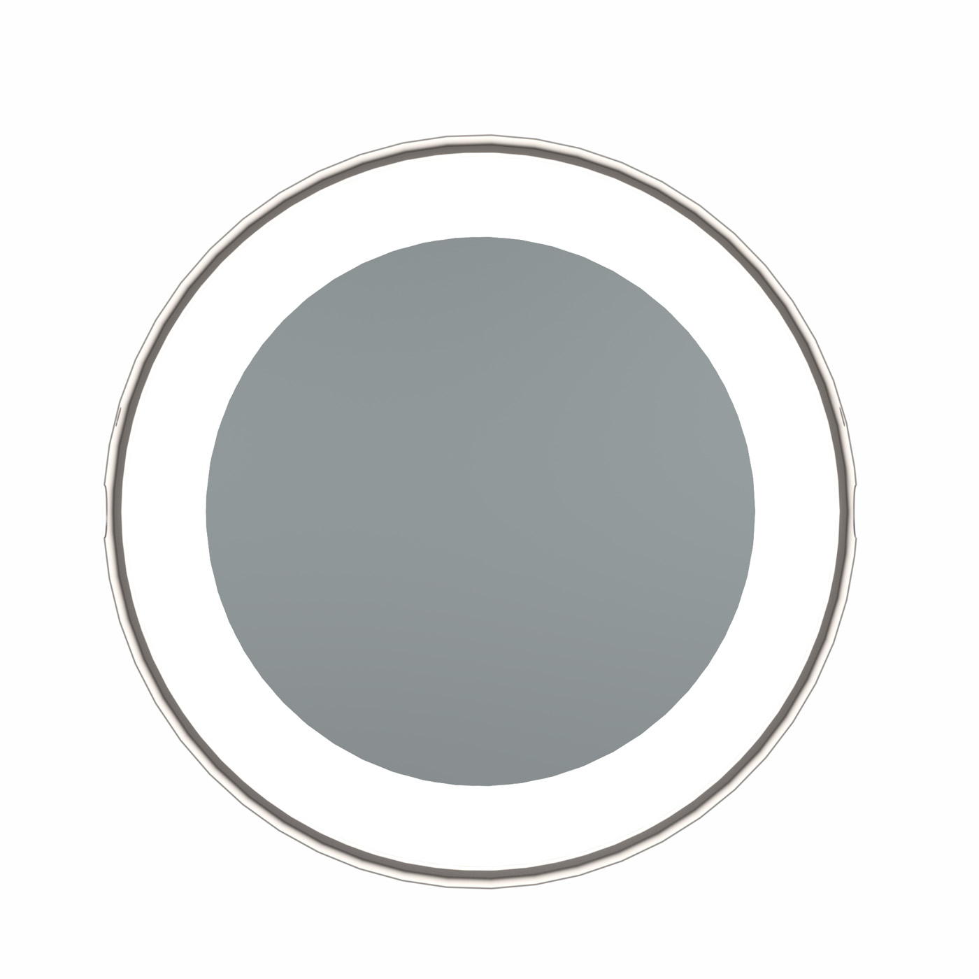 Brushed Nickel Optional 7X Lens for Double Sided Round LED Lighted Mirrors