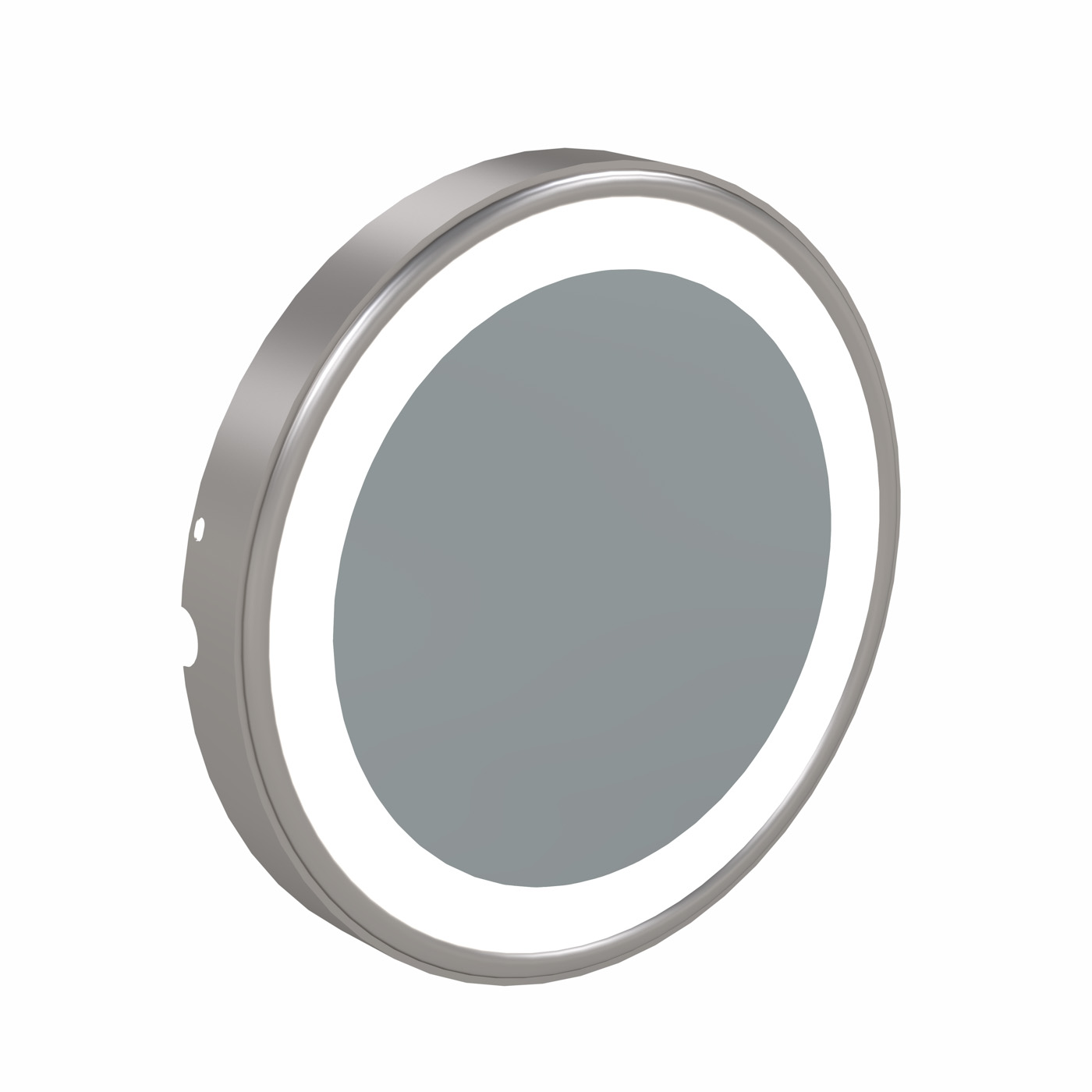 Brushed Nickel Optional 7X Lens for Double Sided Round LED Lighted Mirrors